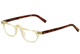 138025-250 John Varvatos V804 Reading Glasses Mens Yellow Crystal Full Rim 2.50