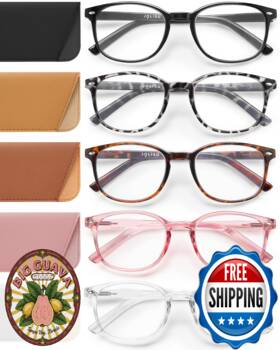 B0dxvl37pf Jolisu 5 Pack Reading Glasses Women Blue Light Blocking Computer Reader Spring