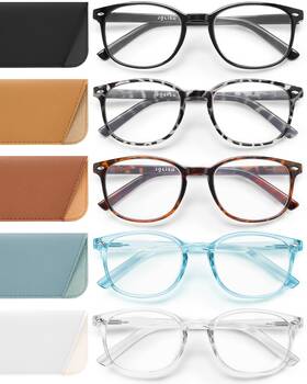 B0dxvlg3wr Jolisu 5-pack Women Reading Glasses Blue Light Blocking Computer Spring Hinge 2