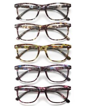 B0fdkwbtcl Jolisu Reading Glasses 5-pack Women Men Blue Light Spring Hinge Eyewear