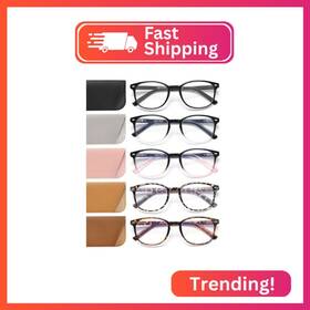 Zpl0042 Jolisu 5 Pack Reading Glasses For Women Blue Light Blocking Computer Reader Spr