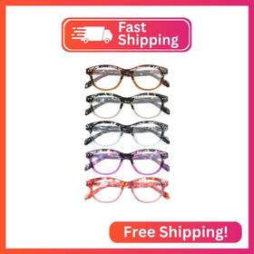 Zpl09679c7 Jolisu 5 Pack Reading Glasses For Women And Men Light Weight Eyeglasses With Sp