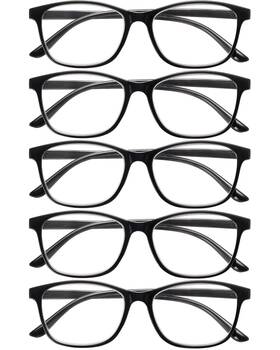 Zpl09681 Jolisu 5 Pack Reading Glasses For Women Lightweight Square Readers Men