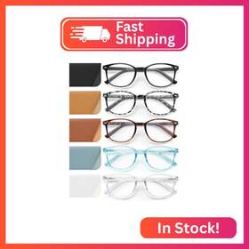 Ztpl0042-2c13-150 Jolisu 5 Pack Reading Glasses For Women Blue Light Blocking Computer Reader Spri