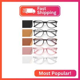 Ztpl0042-2c14-200 Jolisu 5 Pack Reading Glasses For Women Blue Light Blocking Computer Reader Spri