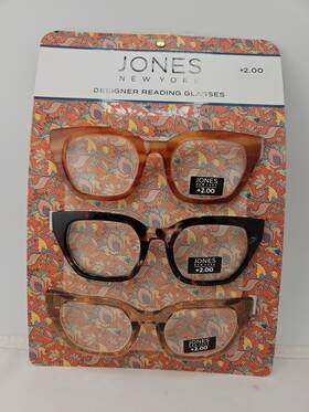 Jones New York 787511057944 Designer Reading Glasses 2.00 Eyeglasses