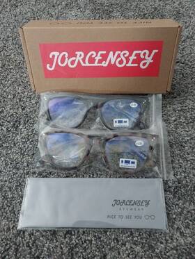 Jr5201 Jorcensey Reading Glasses 1.50 Anti Blue Function Lens Black Brown Tortoise New