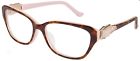 1695af Judith Leiber Jl Eyeglasses Dorado Reading 2.00