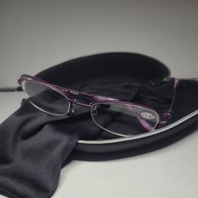 Judith Leiber Jl1644 1634 Readers Reading Glasses 1.50 Purple New Rhinestones Japan