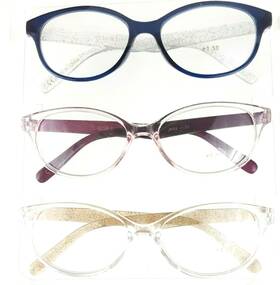 Jrr8 Judith Ripka 1.50 Legacy 3 Pack Designer Reading Glasses Multi-color Readers