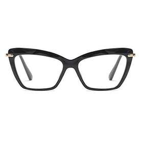 Jurchio 654948753957 Womens Cat Eye Reading Glasses Fashion Crystal Eyewear Frame Black 2.5