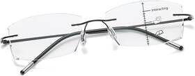 K.laver 313042691618 Photochromic Multifocal Progressive Reading Glasses For Women Men Blue Light Blo