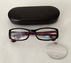 Kaleena Magnivision Reading Glasses 2.00 Readers Elegant Eyes Black Plum Case 024021569407