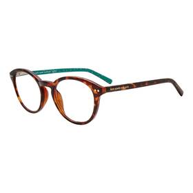 Kate Spade 716736283081 Ks Kinslee 086 Dark Havana Plastic Round Reading Glasses 48mm