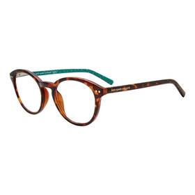 Kate Spade 716736283098 Ks Kinslee 086 Dark Havana Plastic Round Reading Glasses 48mm