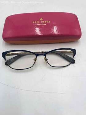 0jna Kate Spade New York Cat Eye Blue/gold-tone Fashion Glasses