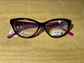 Abena-bl20 Kate Spade New York 2.50 Abena Bl20 Black/pink 52-13-140 Cateye Reading Glasses