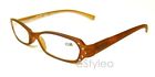 Kenneth Cole Reaction Rectangular Reading Glasses Readers 2.00 Mate Brown 799475780677
