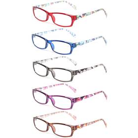 Kerecsen 759974512636 Reading Glasses 5 Pairs Fashion Ladies Readers Spring Hinge With Pat