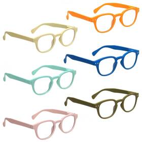 Kerecsen Rd141-6 Reading Glasses 6 Pack Great Value Quality Readers Spring Hinge Color Glasses