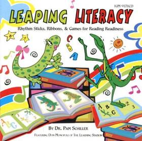 Kimbo 758292917826 Leaping Literacy Rhythm Sticks Ribbons And Games For Reading Readiness
