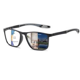 Kiss-1813-2.0x Kissoul Progressive Photochromic Multifocus Reading Glasses Anti Blue Light Multifoca
