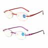 Klhj-01-1.5 Readers Blue Light Blocking Reading Glasses Lightweight Rimless 696395748995