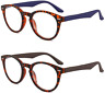 Klhj-018-1 Cocobean Reading Glasses Pack Round Reader For Men 603996017825