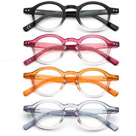 B0c6g6dhl3 Kokobin 4-pack Small Round Reading Glasses 3.00 For Women Stylish Readers