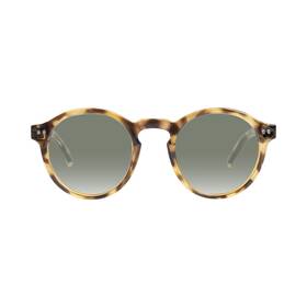 400-8005 Kolo Harrison Premium Italian Sunglasses Classic Round Style Light Tortoise