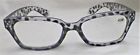 Kprh5-c Cheetah Reader Eyewear Rhinestone Animal Print Reading Glasses