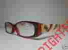 Kstr24 Unbranded Spring Hinge Reading Glasses Case Orange Yellow White Clear Striped 2.25 U7 739042000517