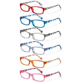 B0d8654wb7 Kunchu Women Blue Light Blocking Reading Glasses Spring Hinge Computer 6-pack 3
