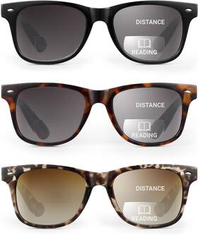 Ladeesse 711181531817 3 Pack Bifocal Reading Sunglasses For Women Uv400 Sun