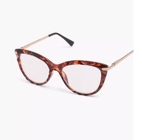 183063206 Lane Bryant Textured Cateye Reader Glasses 2.5 Tortoiseshell Print New