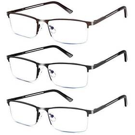 Lcbestbro 794590671602 Reading Glasses For Men 0.5 Blue Light Blocking Metal Readers