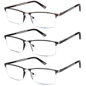 Lcbestbro 794590671671 Reading Glasses For Men 2.5 Blue Light Blocking Met