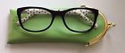 "lettie Dots- Readers Reading Black Design Glasses White " Kate 1.00 Spade