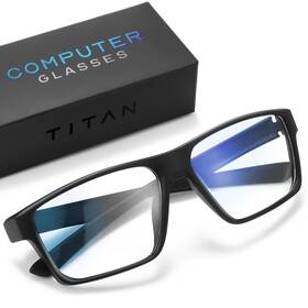 Livho 840433213192 Titan Gaming Glasses Blue Light Blocking Night Driving Medium Black