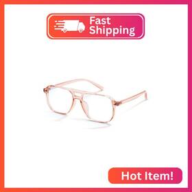 Dk102 Livho Vintage Aviator Blue Light Blocking Glasses Fashion Oversized Frames With