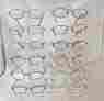 Lj012 Unbranded Reading Glasses Metal Frame Spring Hinge 12 Pairs 3.00 Strength 700254141367
