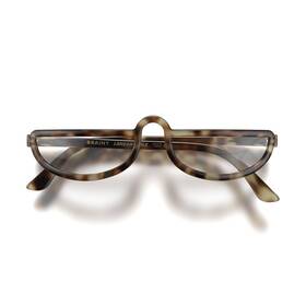 Lm-bra-gts-2 London Mole Brainy Reading Glasses Cool Half Moon Shaped Readers Men S W
