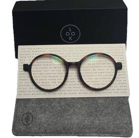 Lr65 Look Optic 810120700021 Optics Billie 1.50 Reader Glasses Brown Tortoise Round Frame New