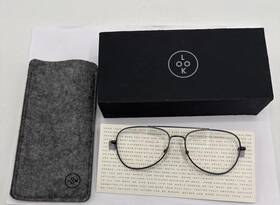 56-16-140 Look Optic 810120701653 Cooper Gunmetal Gray Aviator 1.50 Strength Readers Nib