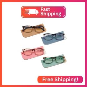 Lr003p-3.5 Loycco 4 Pack Computer Reading Glasses Blue Light Blocking Anti Eyestrain Flexib