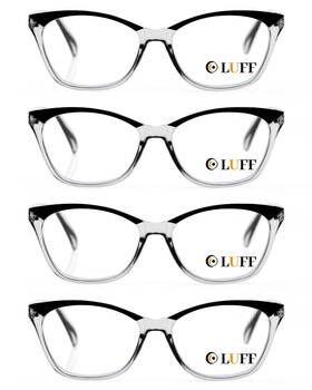 Ws-1001-200-mg Luff Cat Eye Reading Glasses For Women - 5 Pairs Blue Light Blocking Computer Read