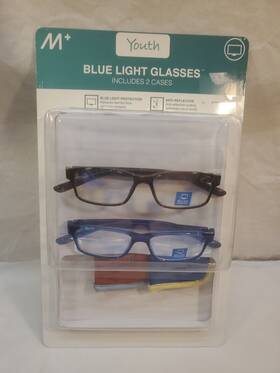 M 803926509295 Jamie By Boys Youth Blue Light Glasses With Pouch 2-pack No Magnification Nob