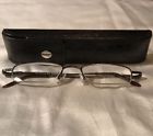 Ma046a1 Magnivision Executive Black Compact Reading Faux Leather