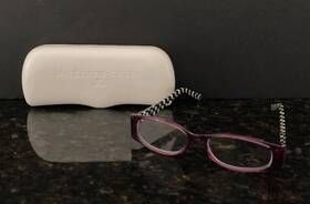 99001-014 Mackenzie-childs Courtly Check/fuchsia 2.50 Readers/glasses/case/#99001-014/nwt