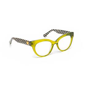 99008-002 Mackenzie-childs Kitty Readers - Chartreuse X1.5